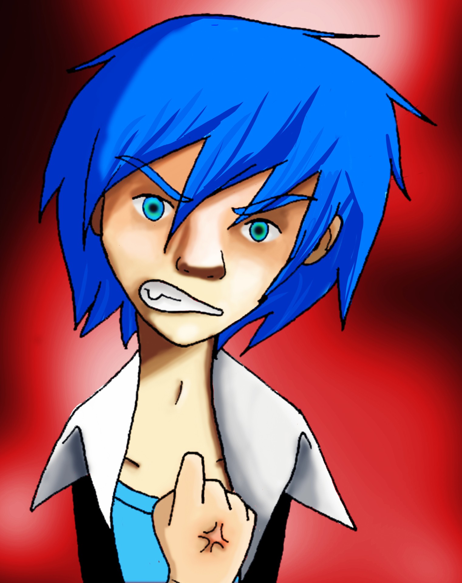 BLUE ANGER par Alexian Ozga