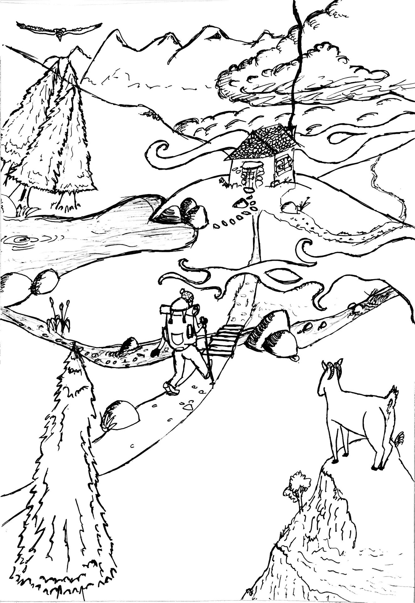 Le randonneur par Gastnog