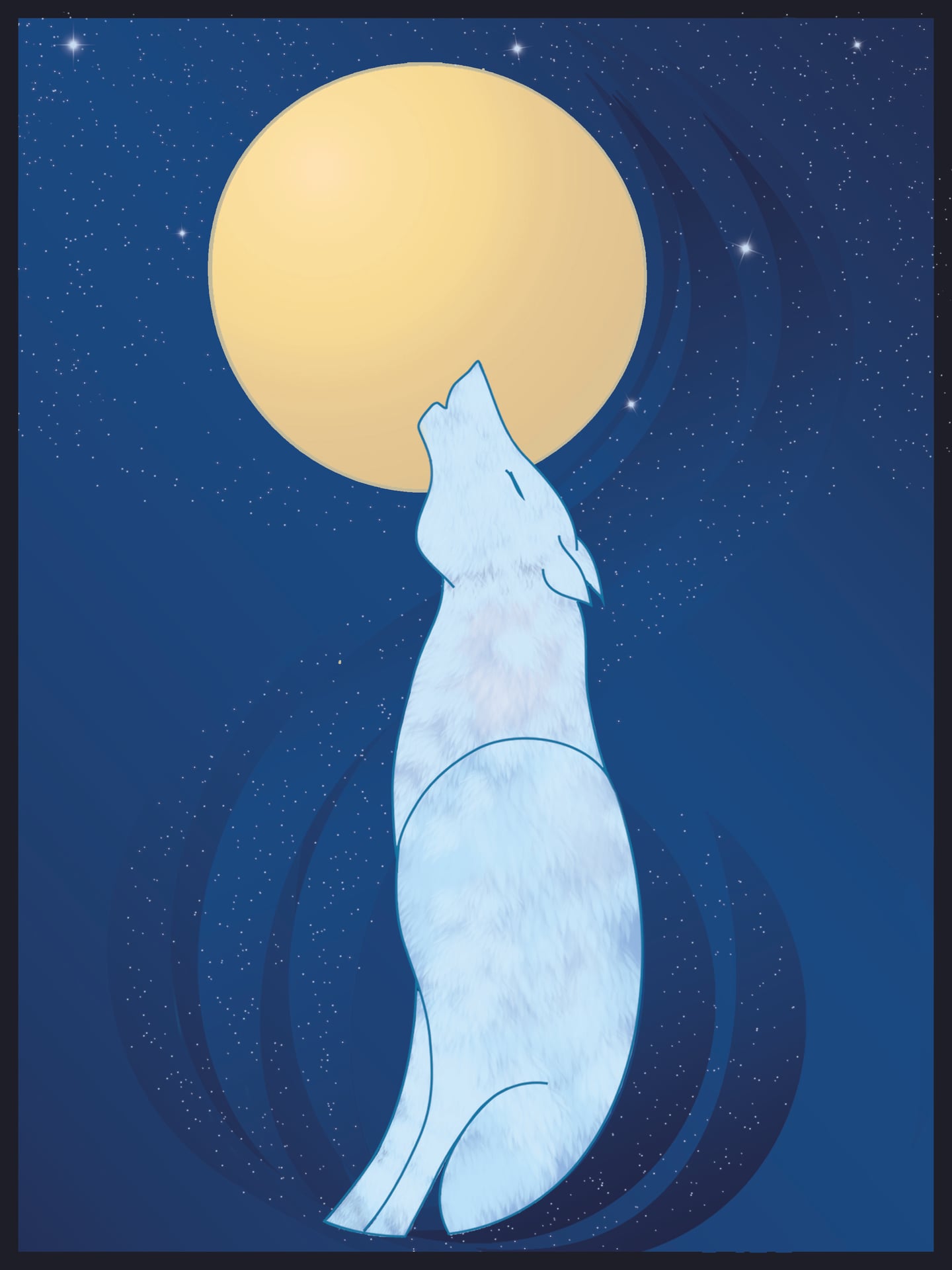 lonely wolf par Kerael