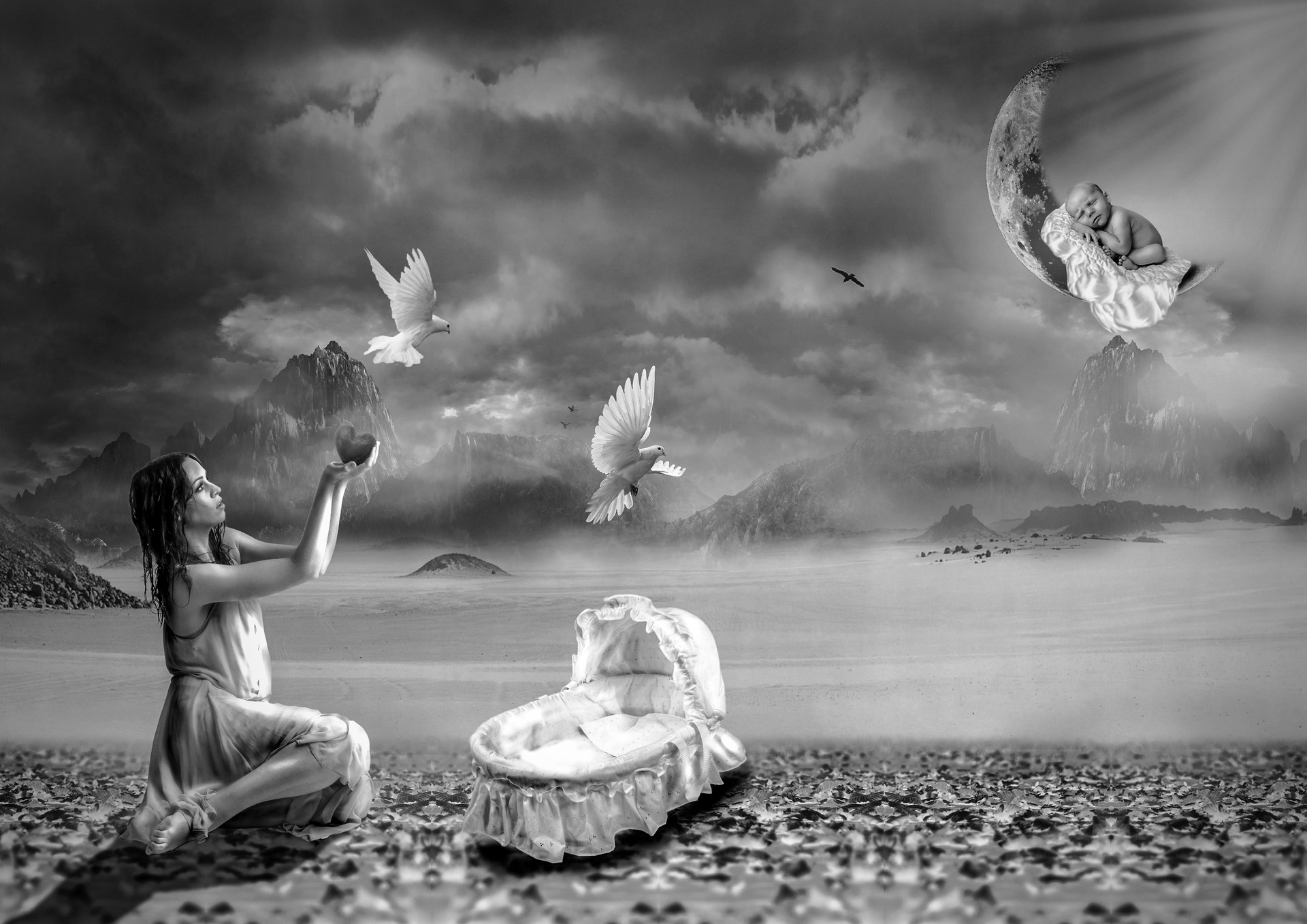 l'enfant de la lune-NB1 par Patrick Lecointre