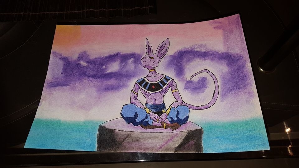 beerus-pastel sec par Mako