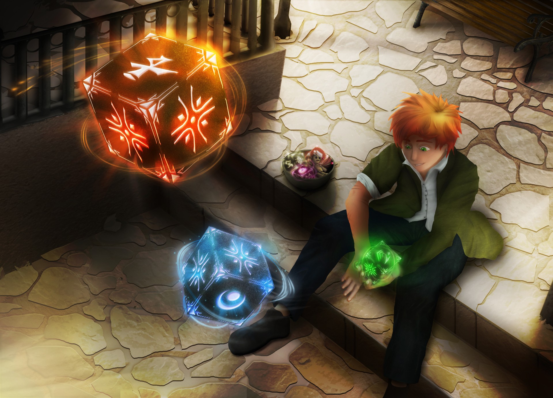 The man with the cubes par Grim