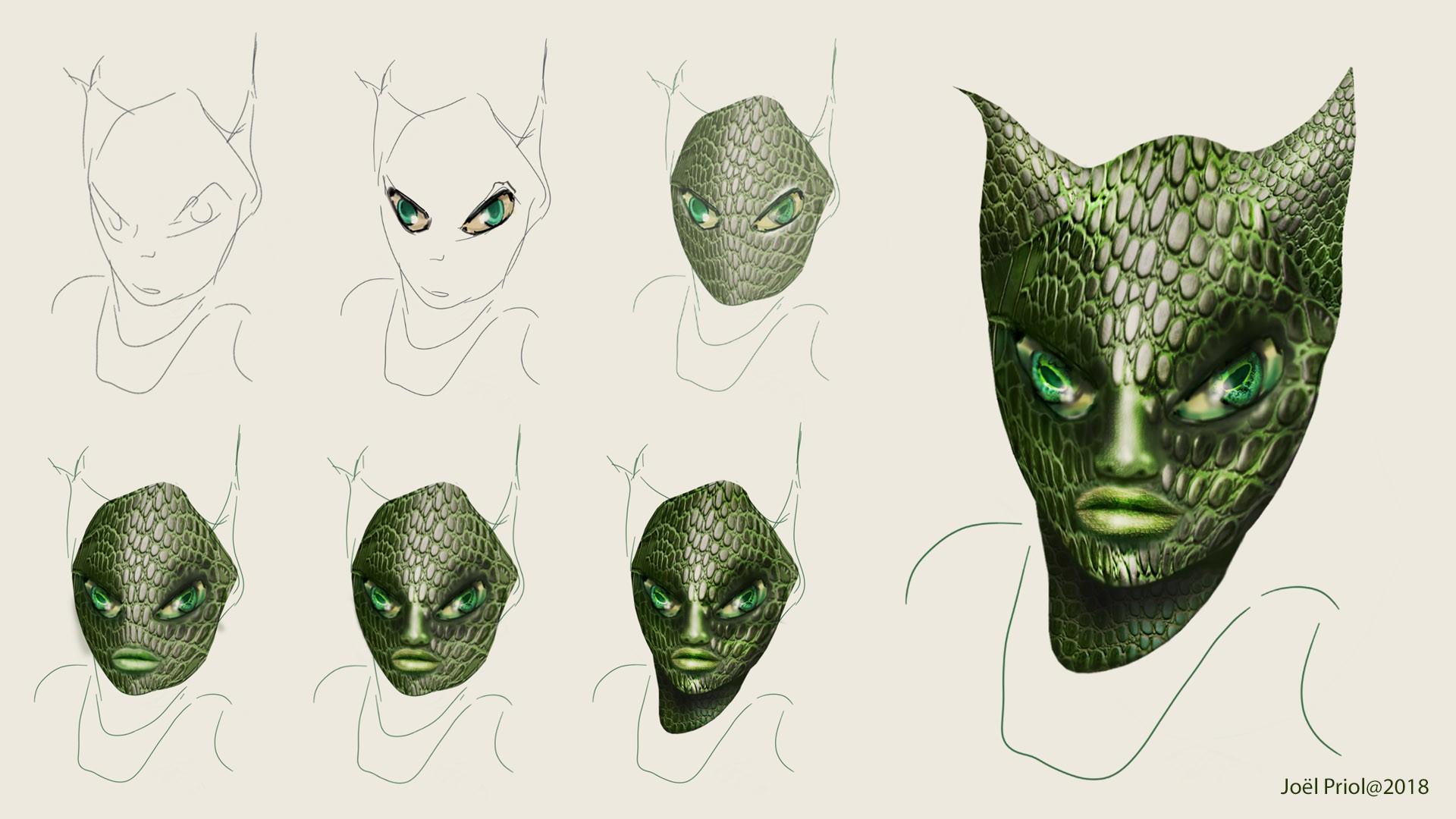 Joe's drawing 007 par Joel Priol