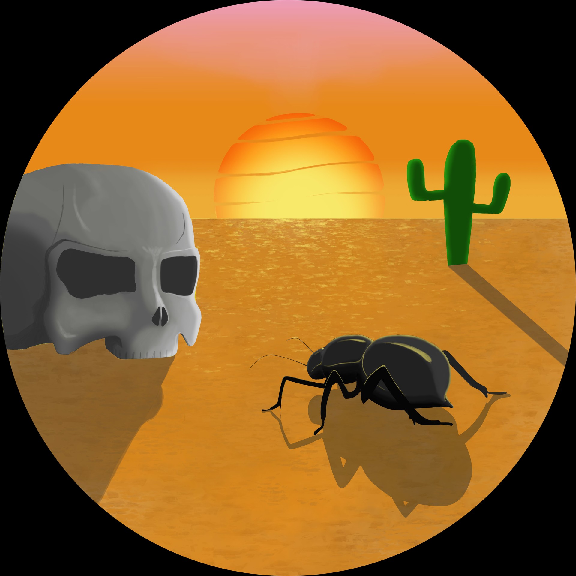 inCircle- Desertic Sunset par Lexcessif