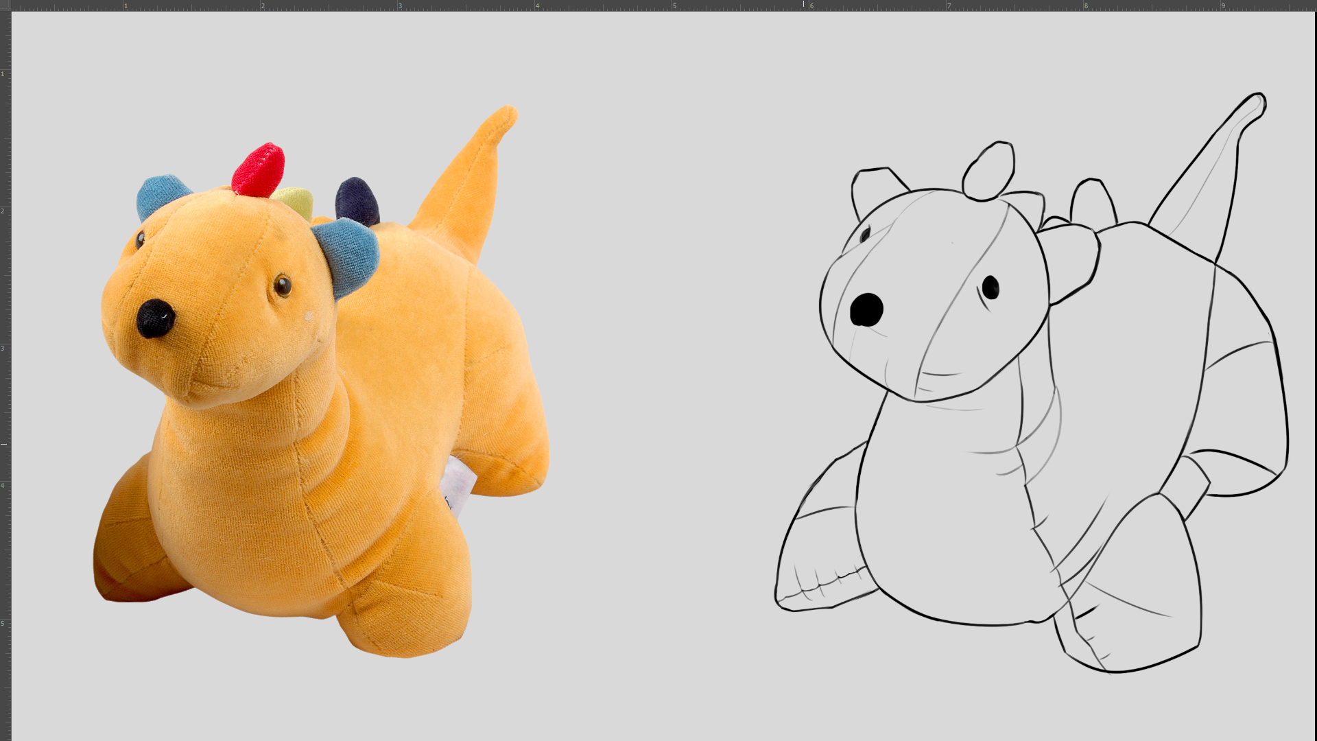 Croquis Peluche par Thomas Feuga