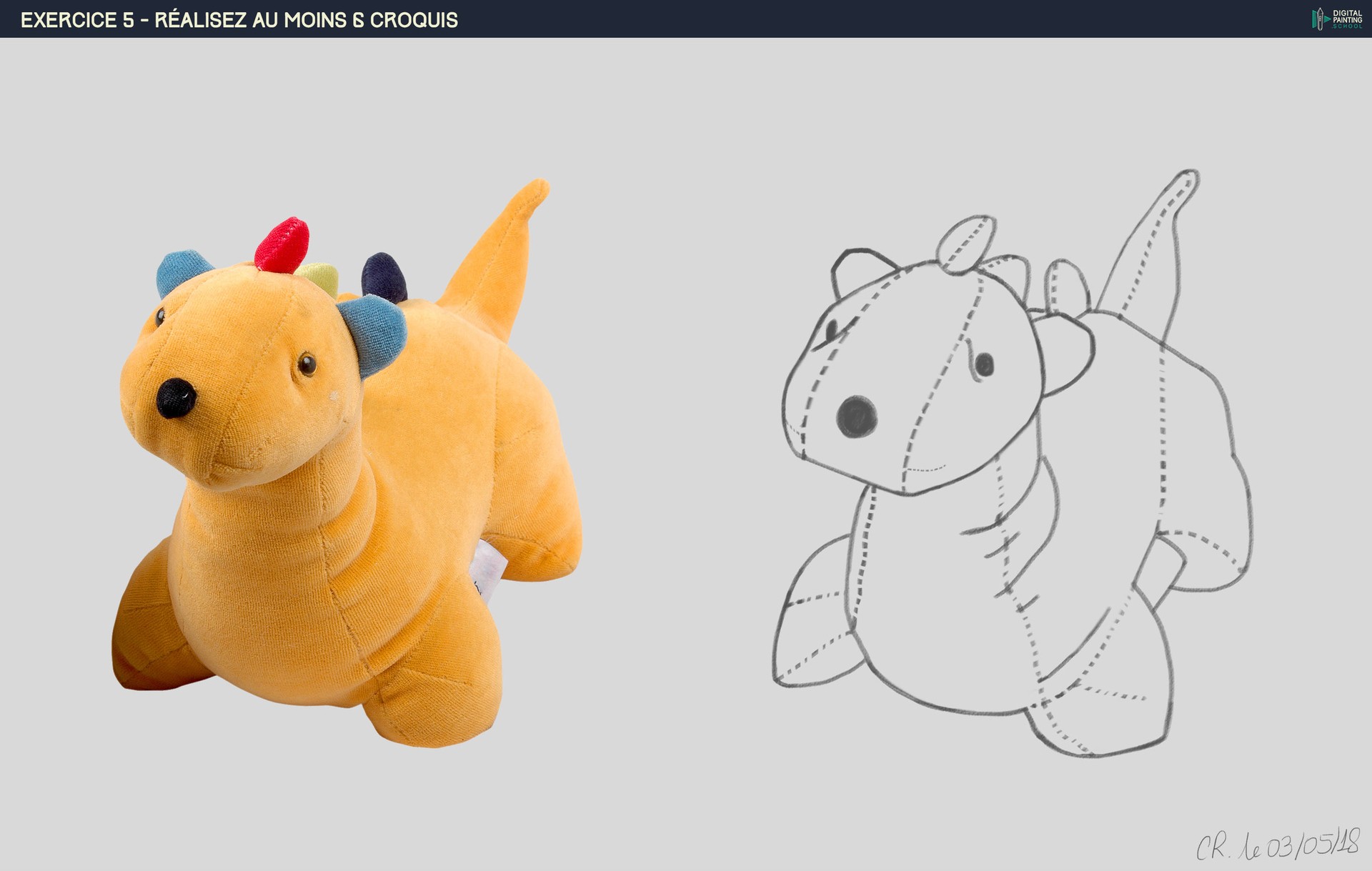 Croquis d'une peluche par c.renau