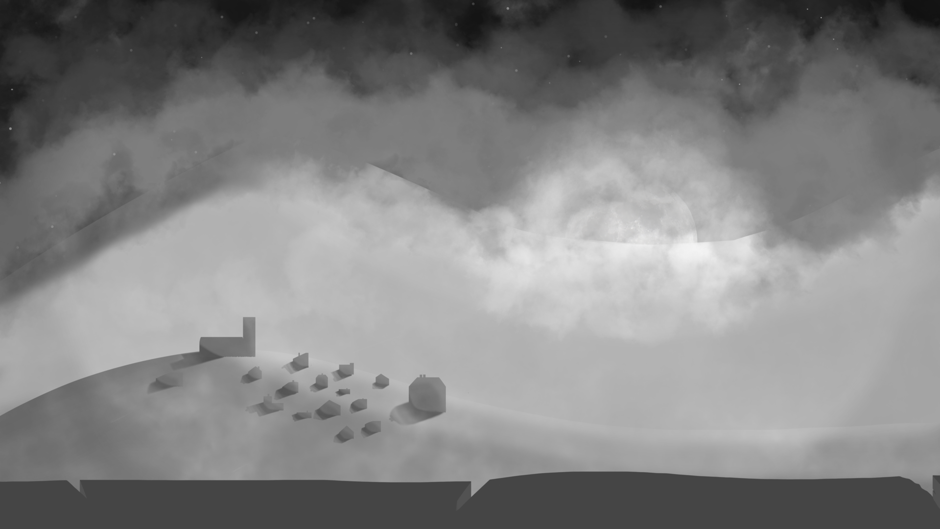 La Brume et sont village par RedWilliax