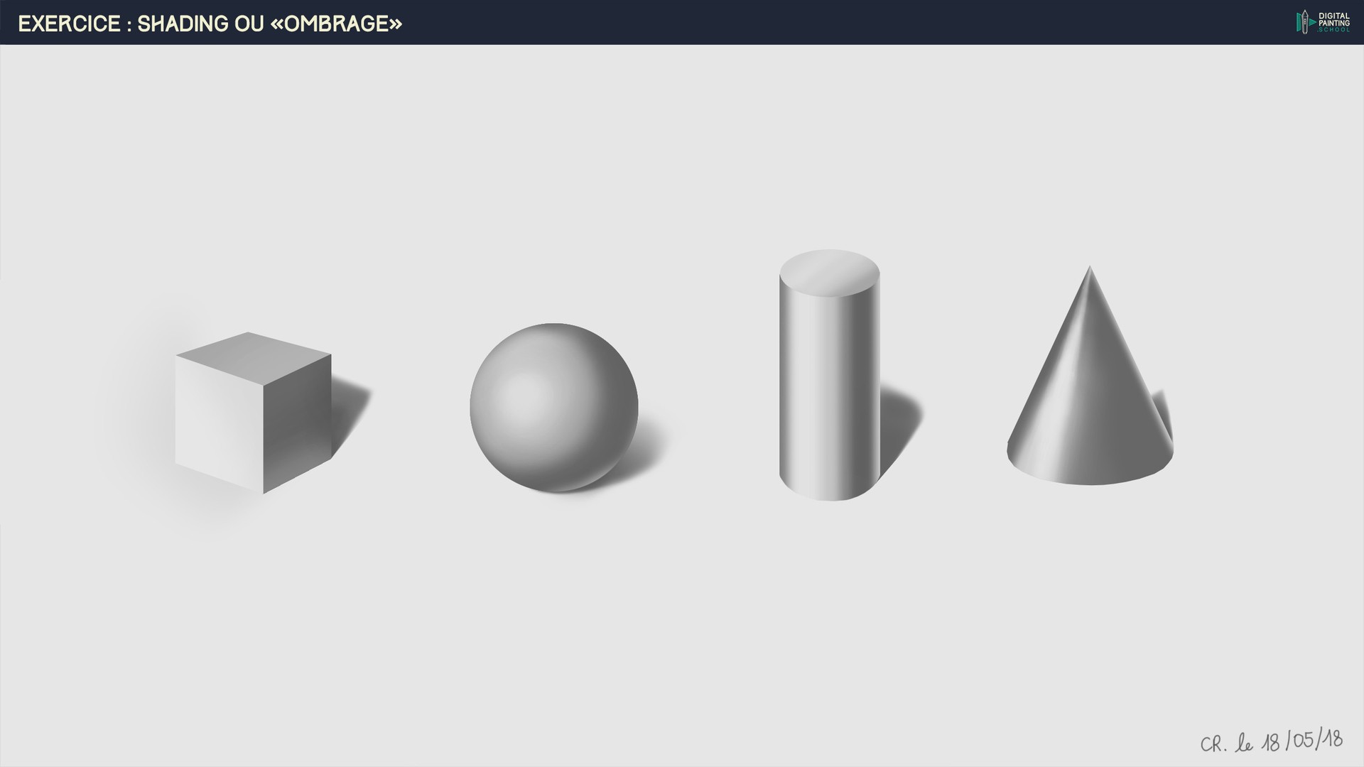 Shading : les 4 formes de base par c.renau