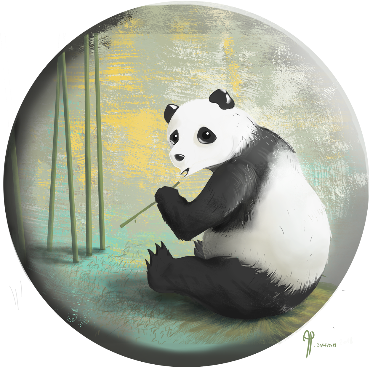 PANDA tapisserie par Cubix