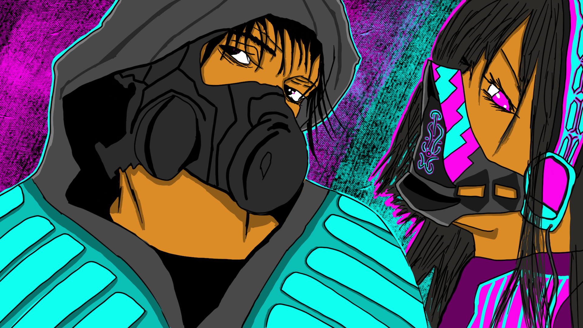 graffeur masque a gaz par inkurudokenpachi