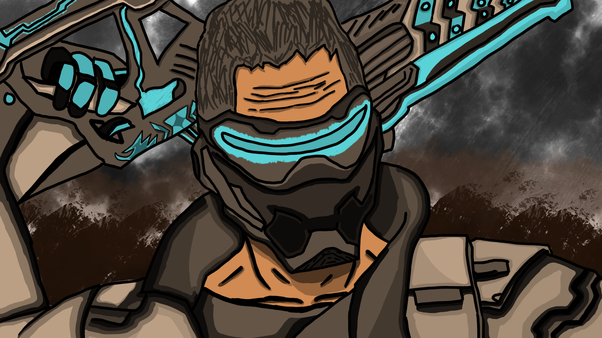 soldat type guardiens de la galaxiec et f par inkurudokenpachi