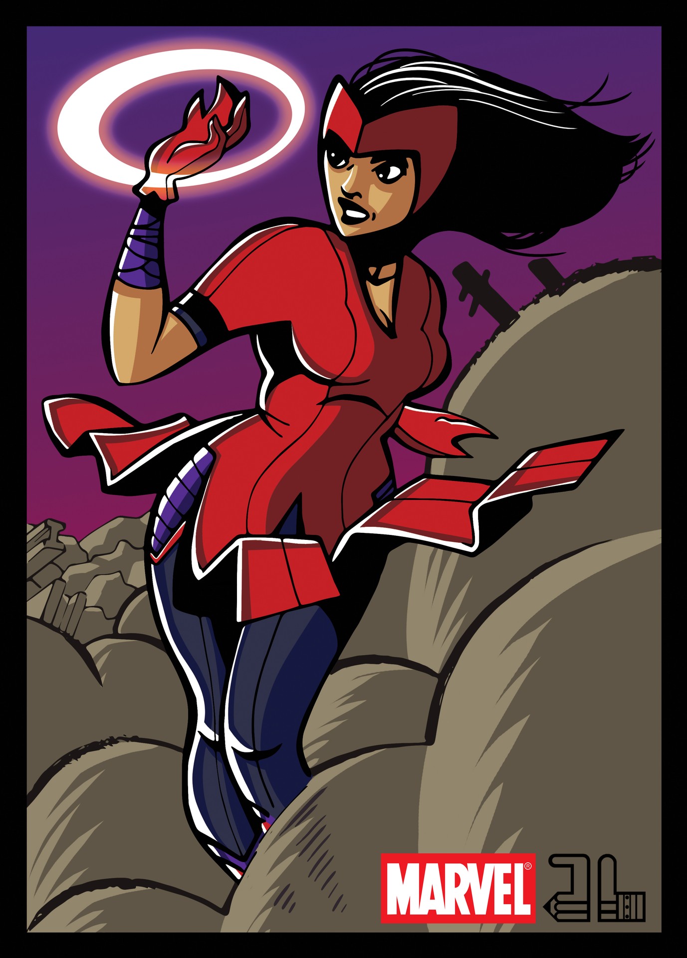 Marvel's Scarletwitch Cover par Cyborgarou