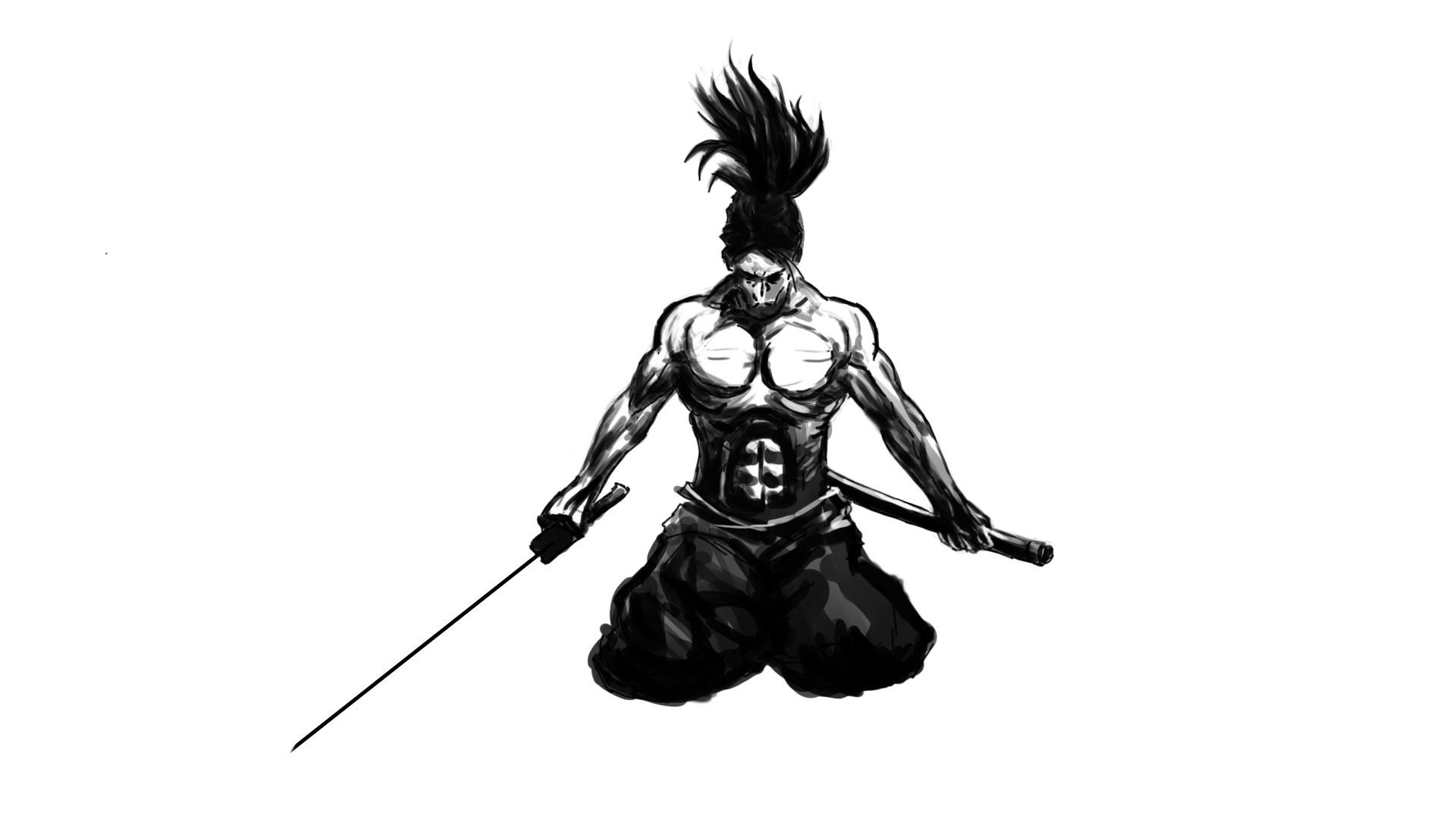 Samurai drawing digital V2 par Martin Behem
