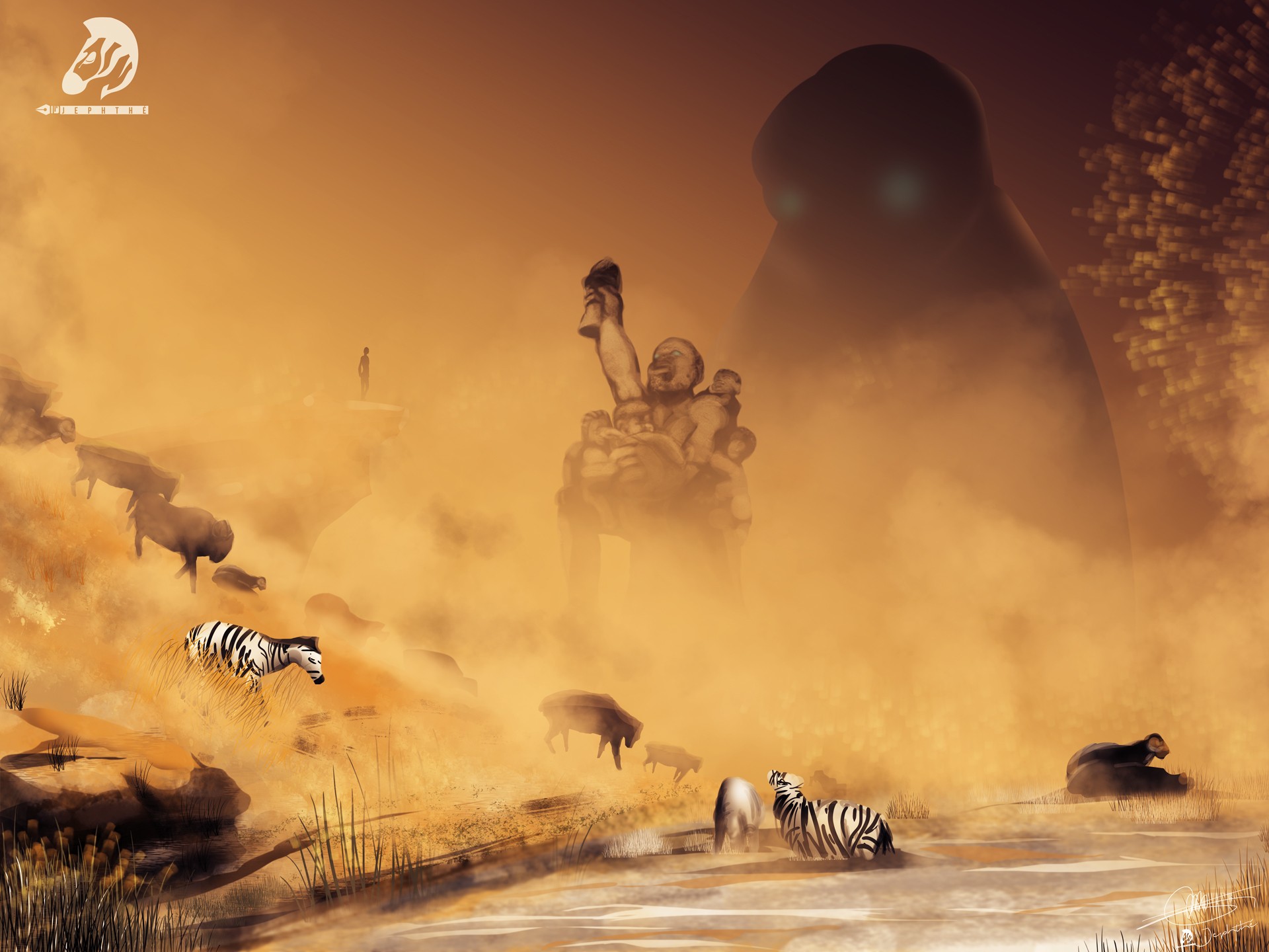 nature-monster par Jephthé Ngamo