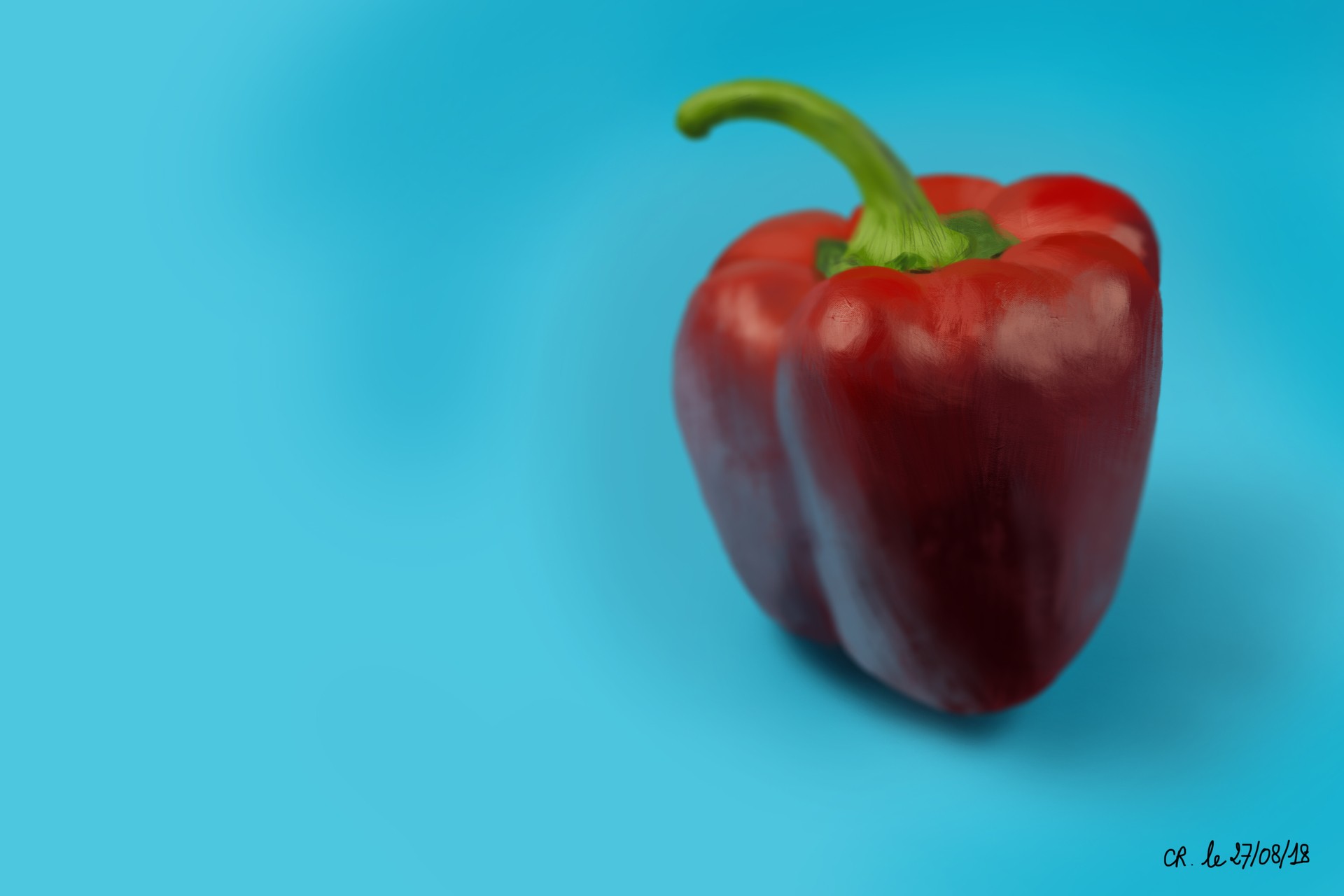 Etude d'une photo : le poivron par c.renau