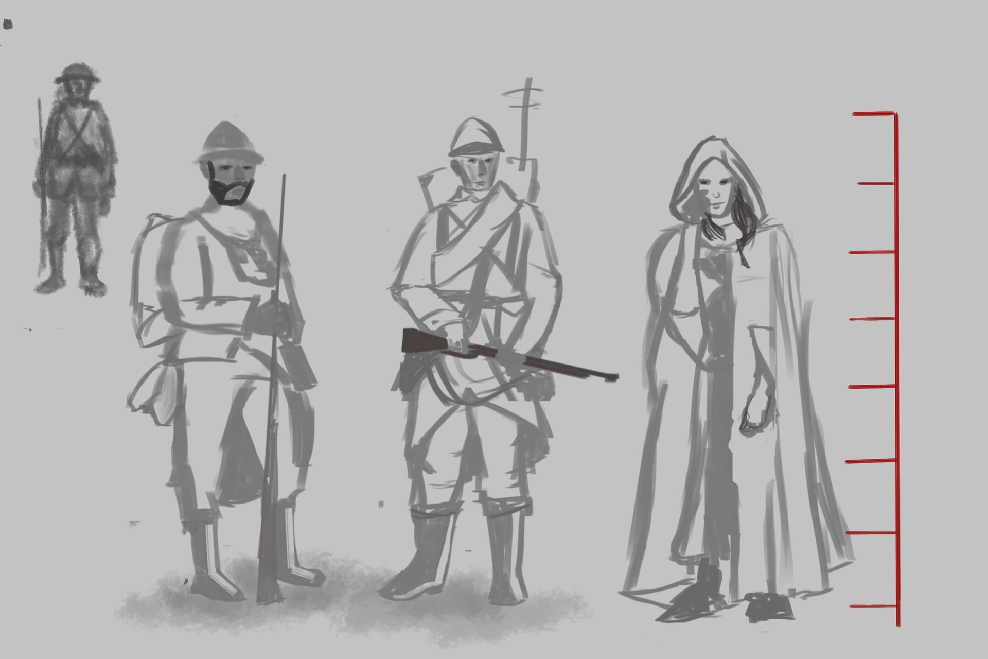 etude poses et vetements par CharlemagneSama