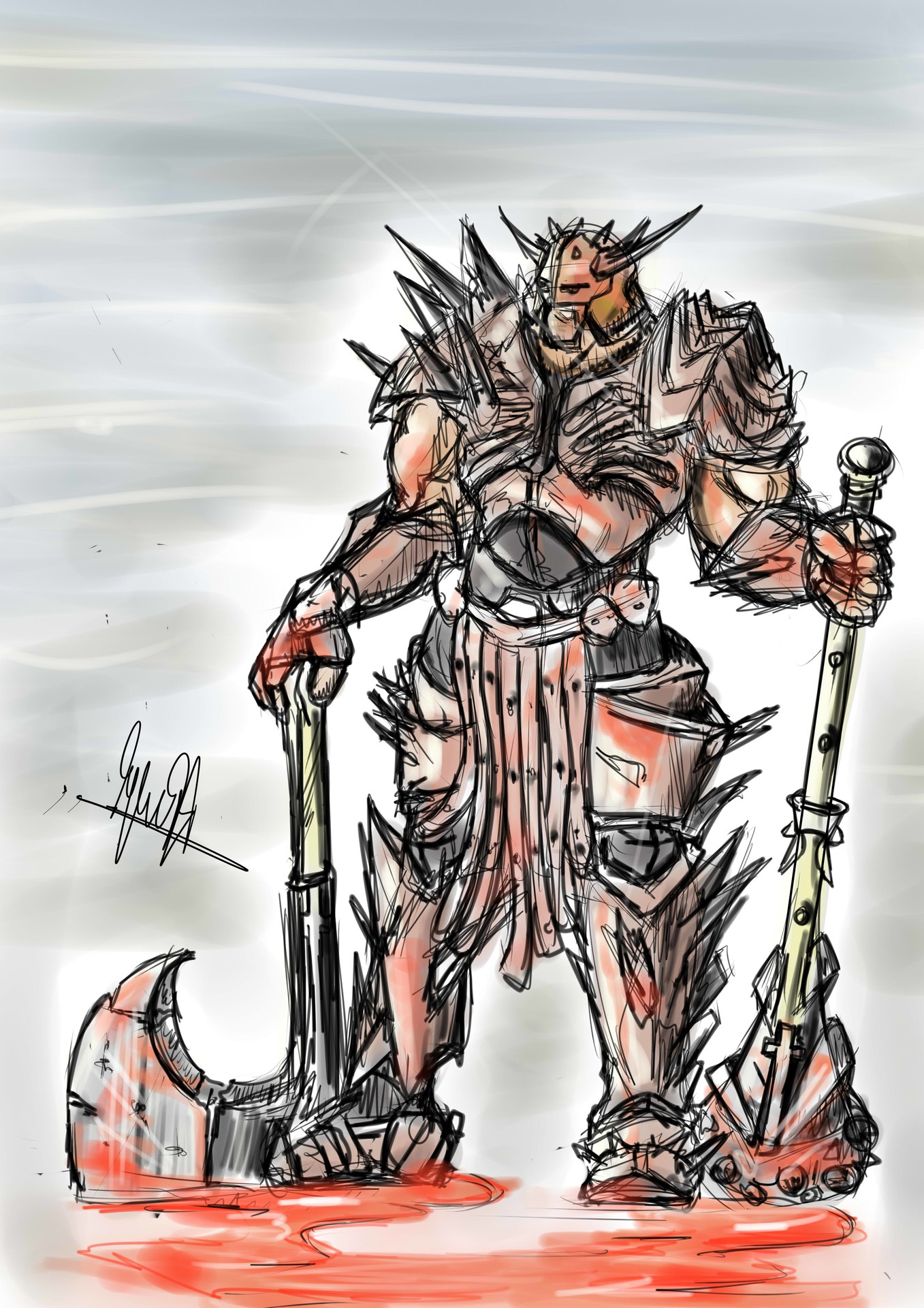 guerrier de feu par alexandre