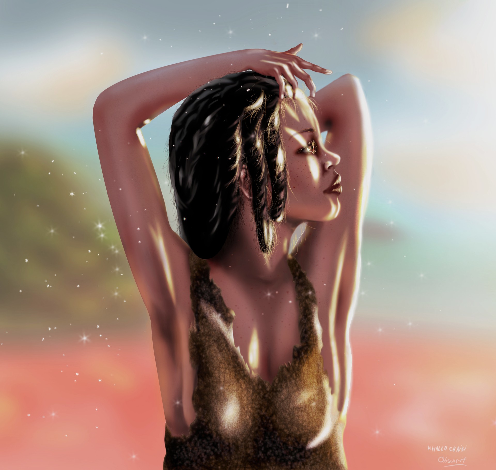 sunshine girl - open eyess par Khaled Chaibi