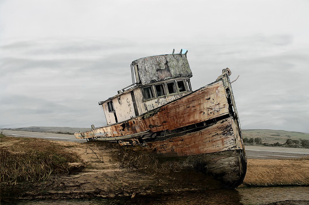 bateau échoué par yesmapoule82