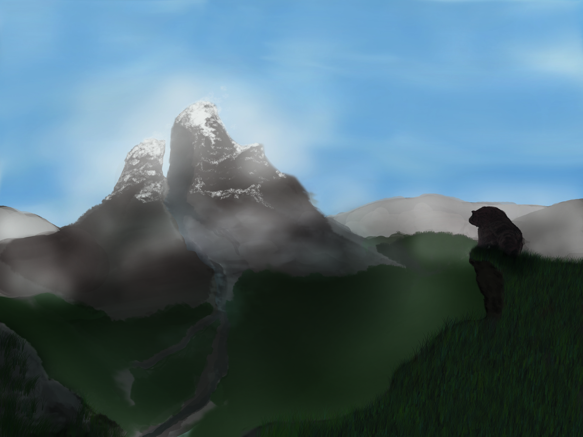 Premier Digital Painting par Darth Mateo