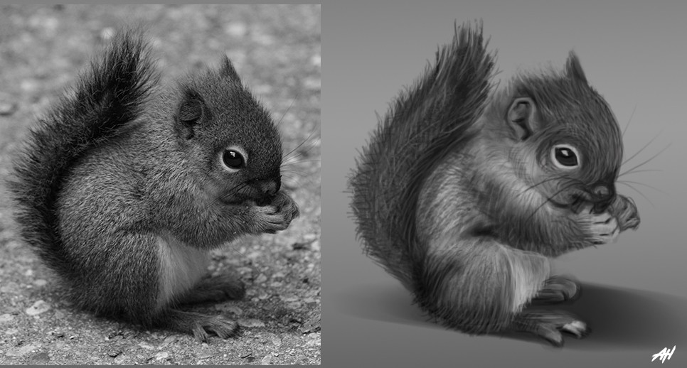 Premier Digital Painting par Ah18