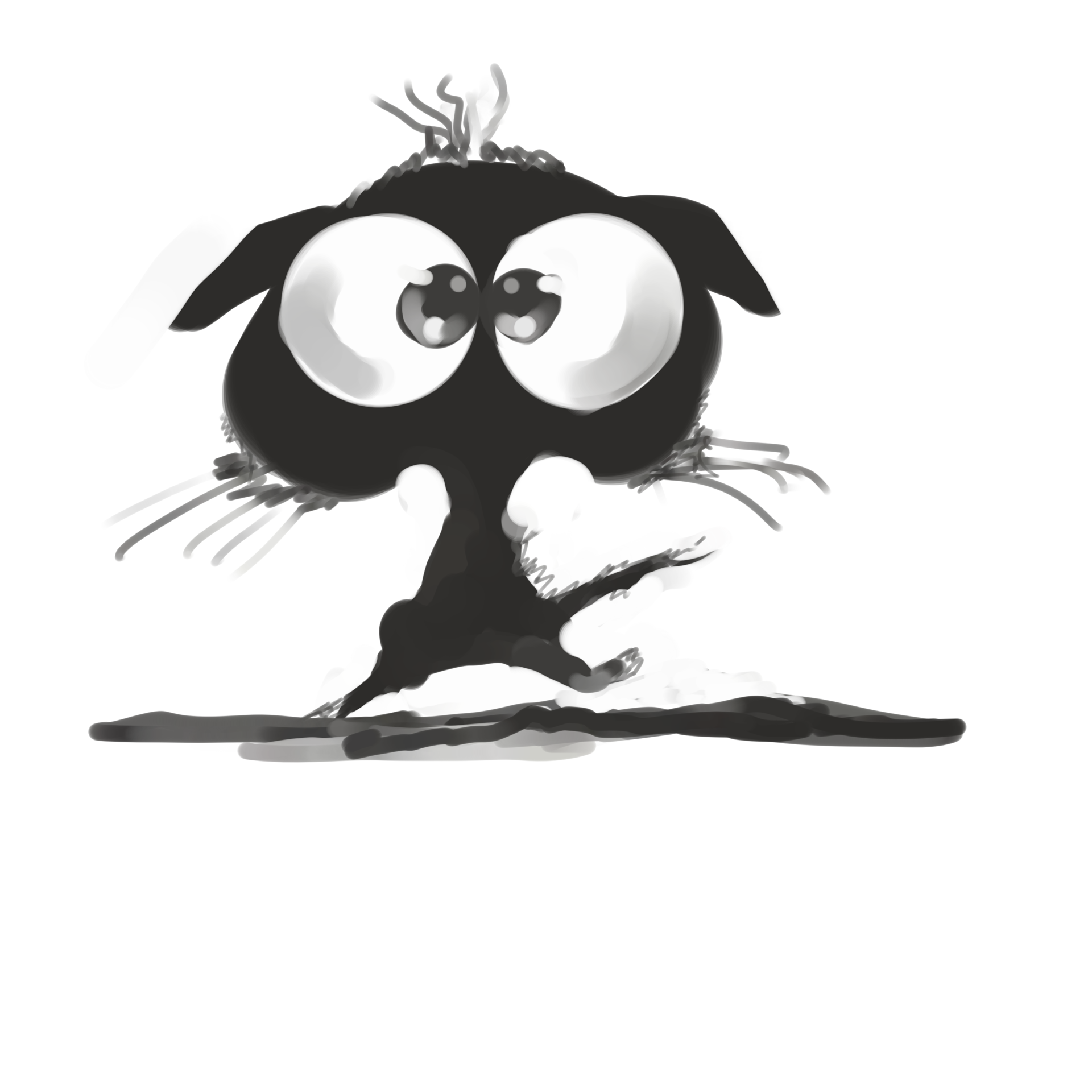 le chat digital painting par RATUS