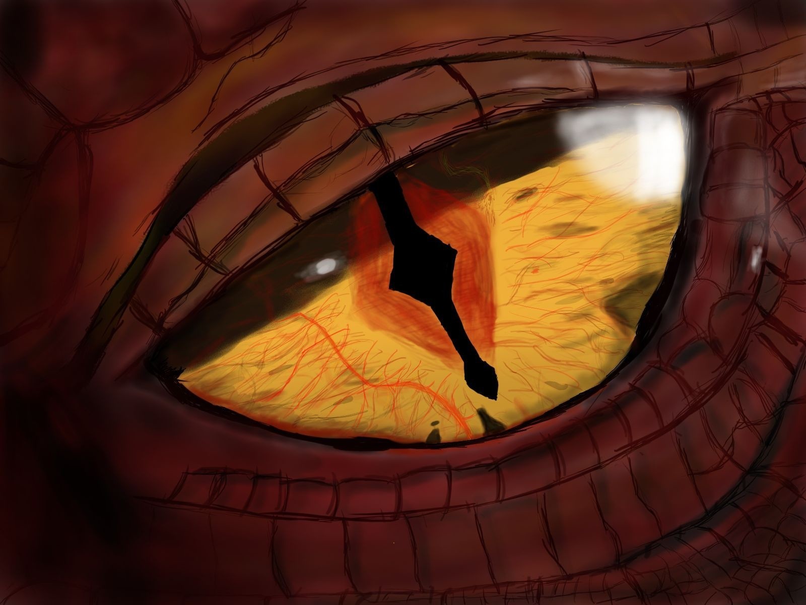 Oeil de smaug f par Yggnire