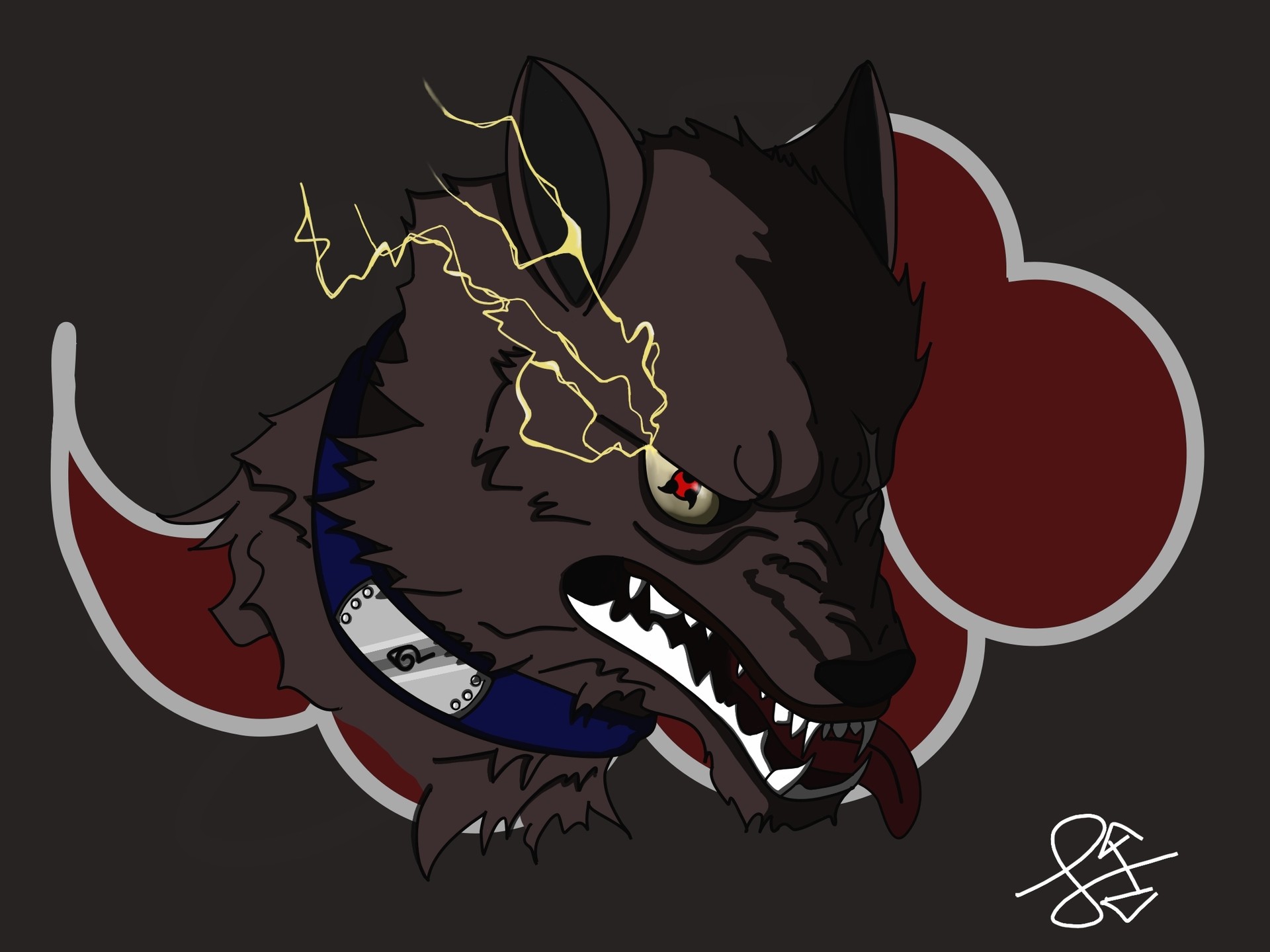 loup d'akatsuki 2 par BaK0uRa