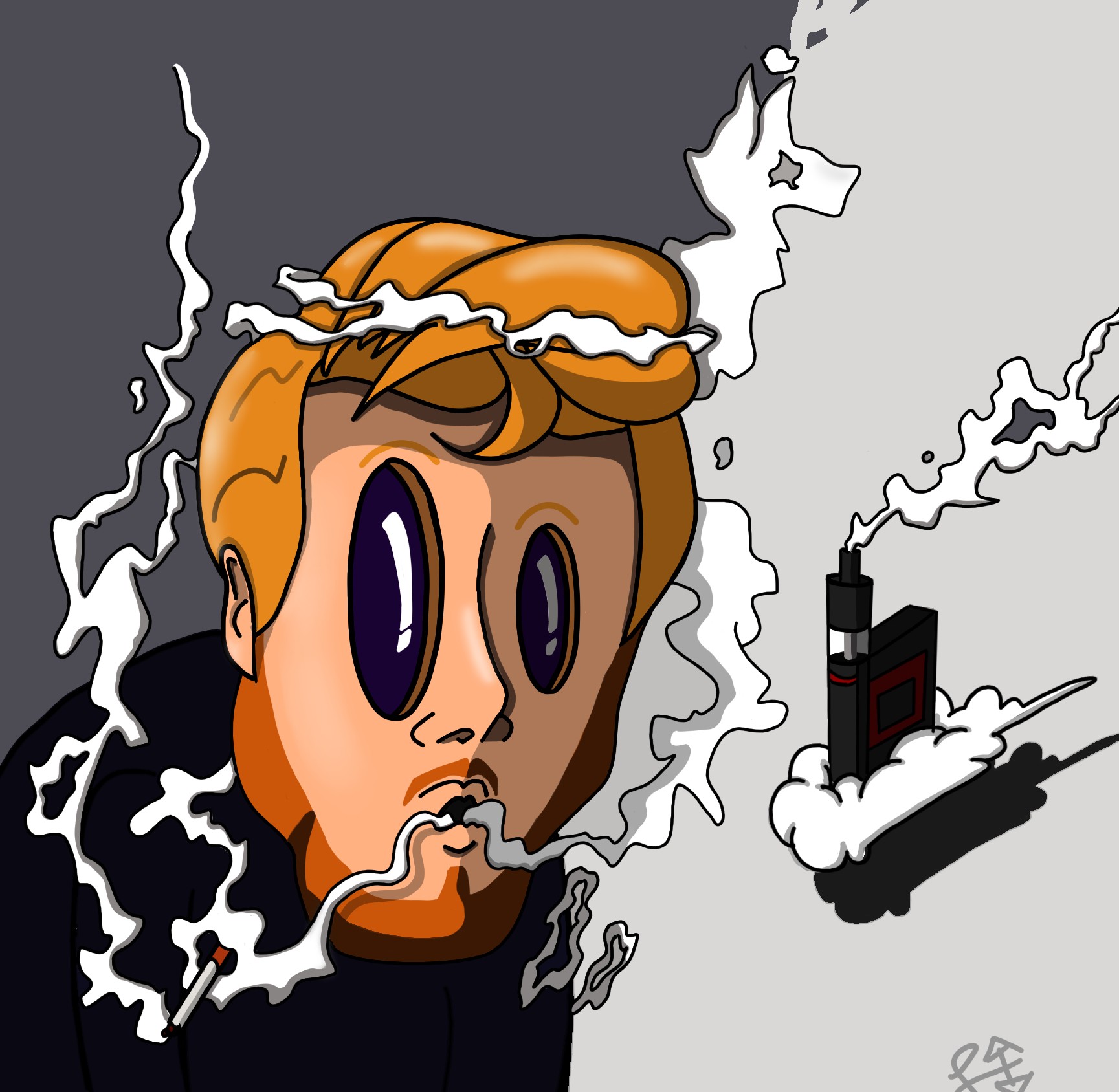 Tom desin portrait par BaK0uRa