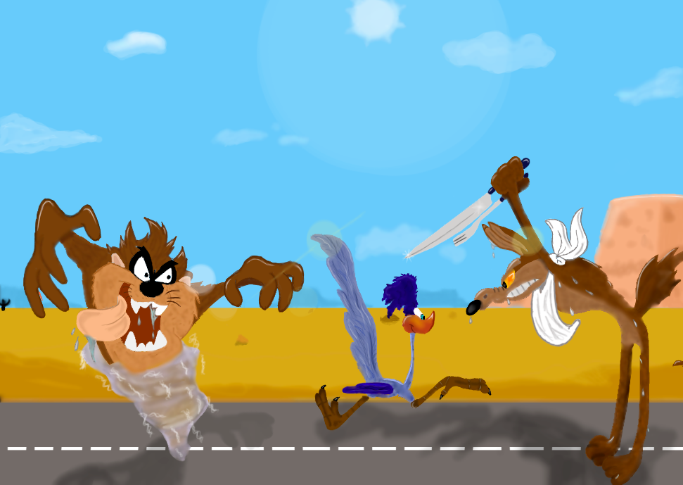 bip bip et le coyotte  par Digit.alex