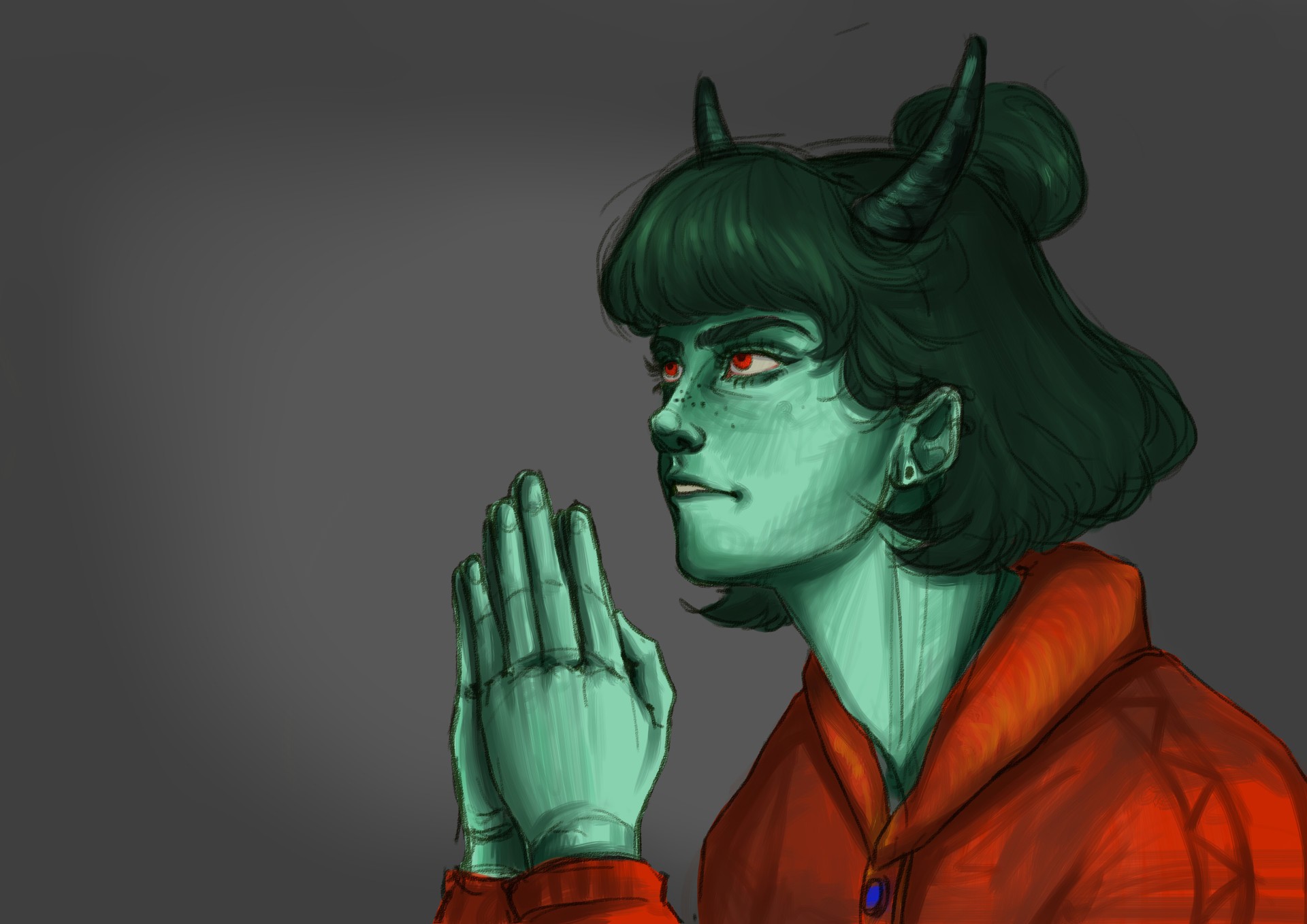 kaouthar-zourkani-fille-demon par Kaouth-art