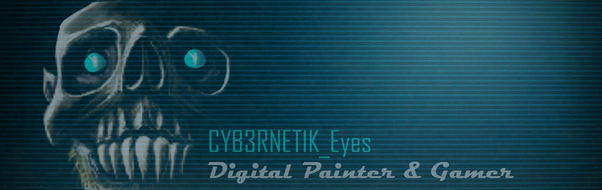 Ma banniere Twitch par CYB3RNETIK-eyes