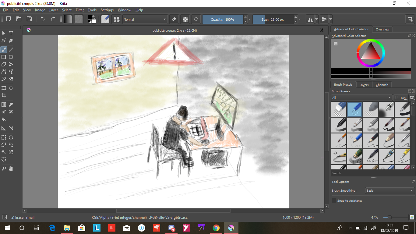 jeune sur son ordinateur par flavius