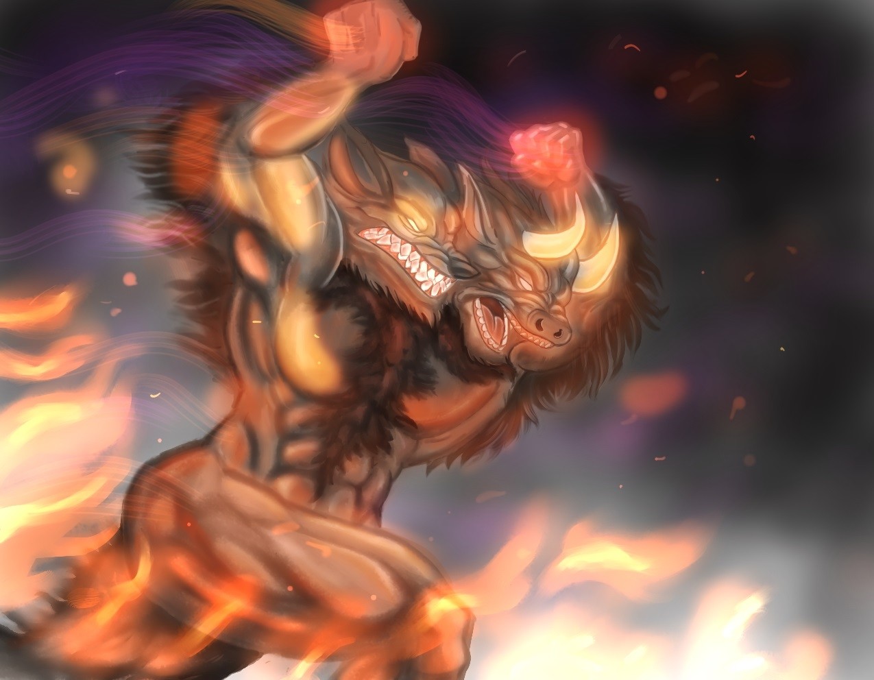 le demon à deux têtes -YENO par artyeno