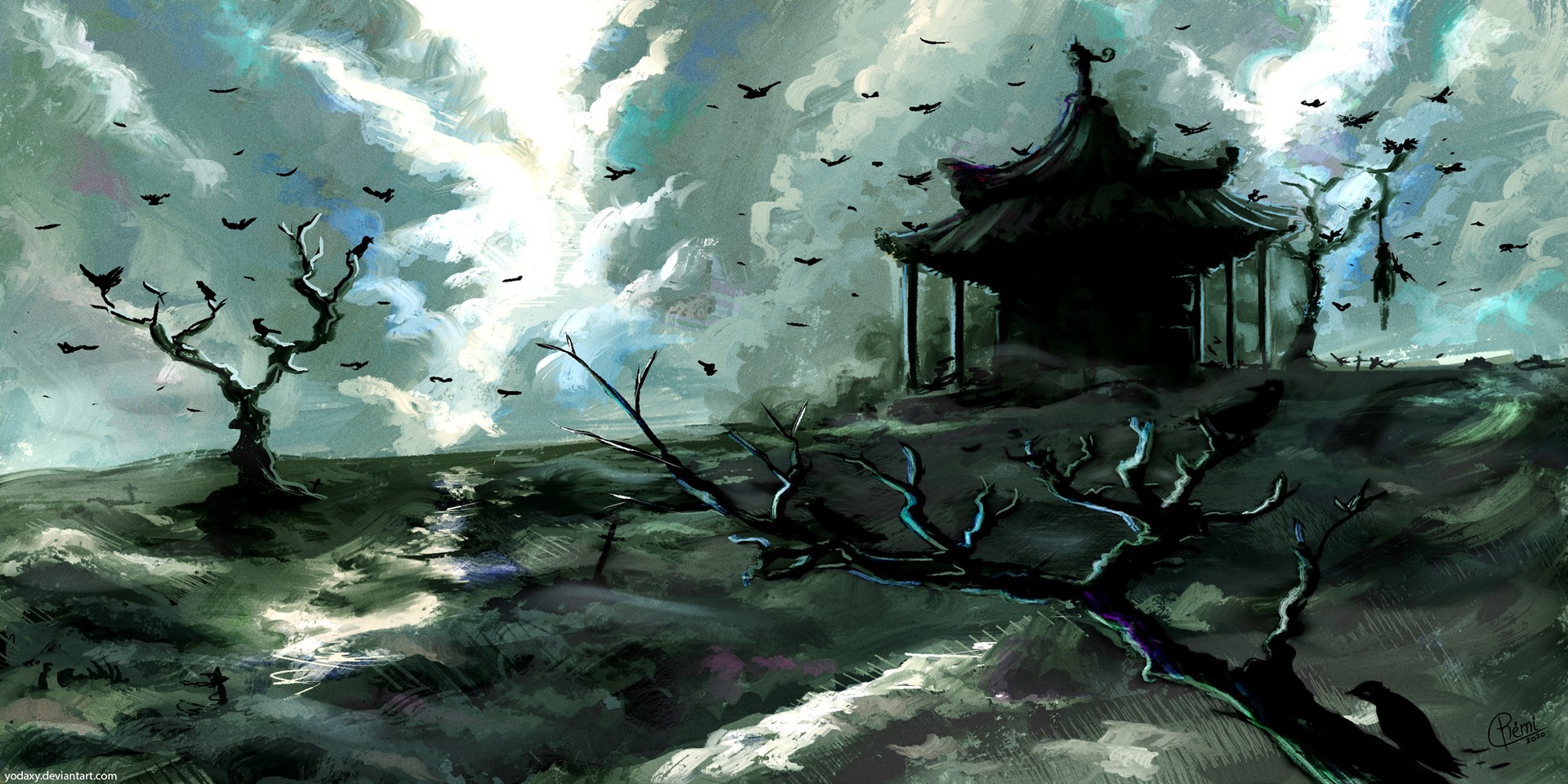 Old Japan Temple par yodaxy