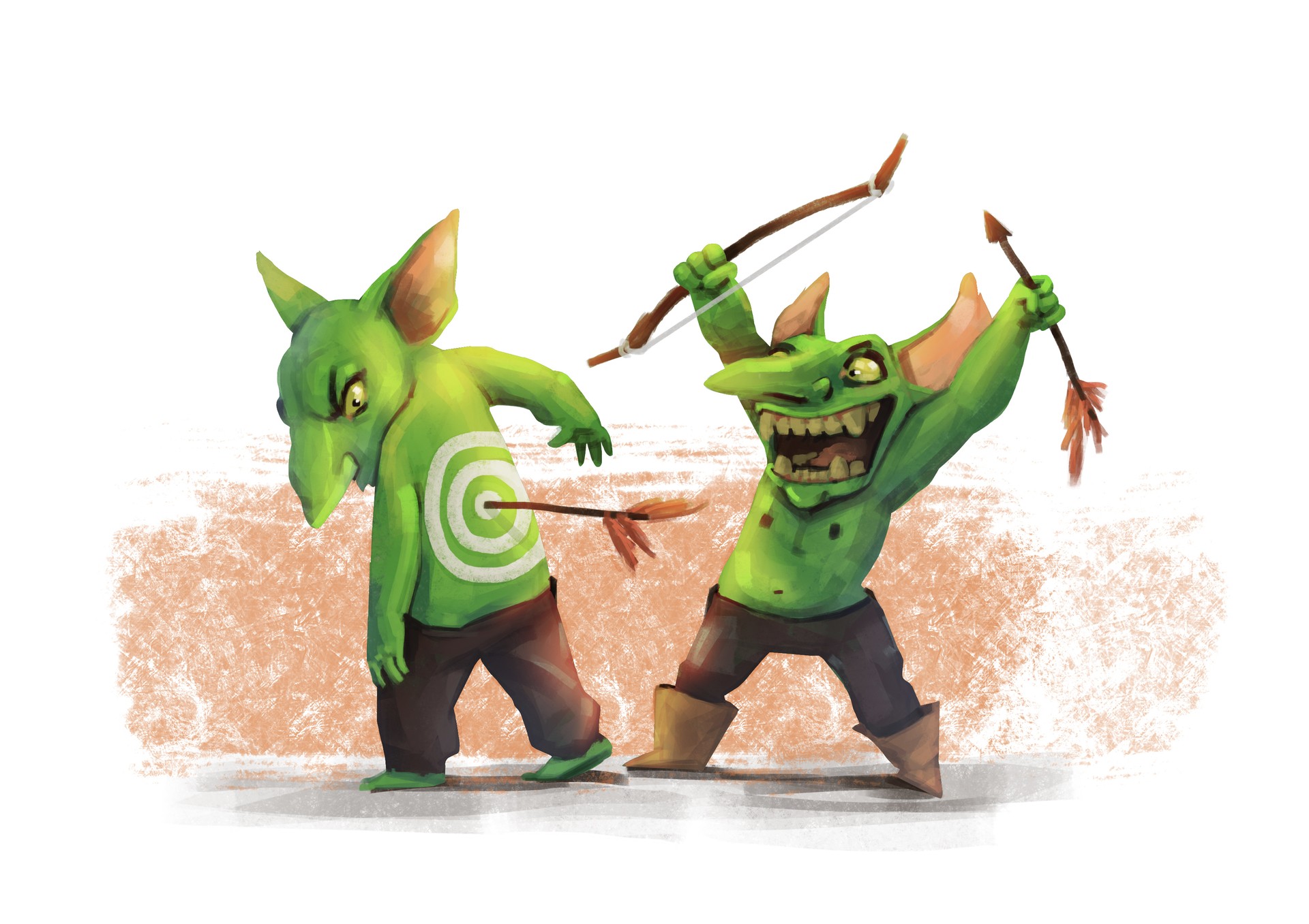 Goblin archer loicibarrola Digital Painting .School