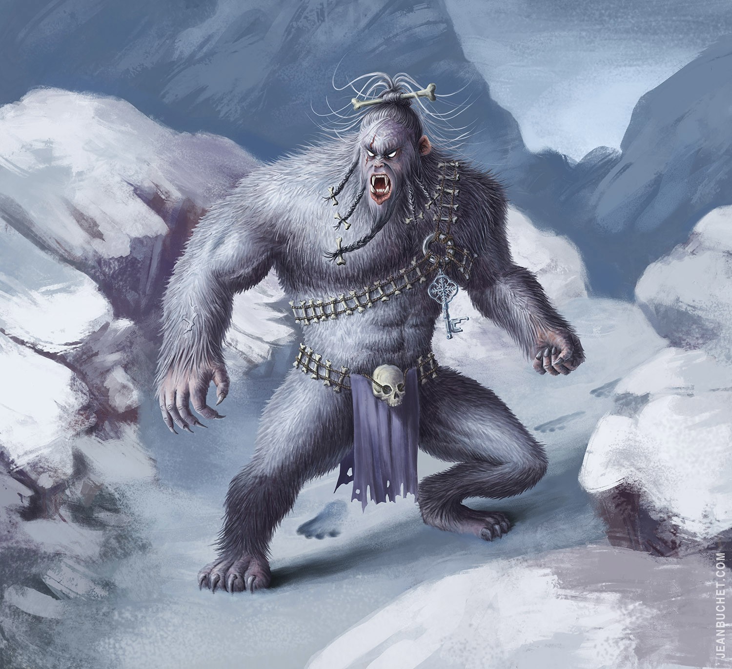 creature montagne par Fuzz