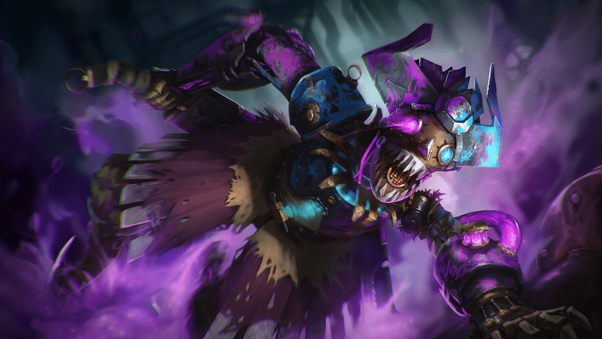 Shaco, Cauchemar de Zaun. Fanskin - Ragenord - Digital Painting .School