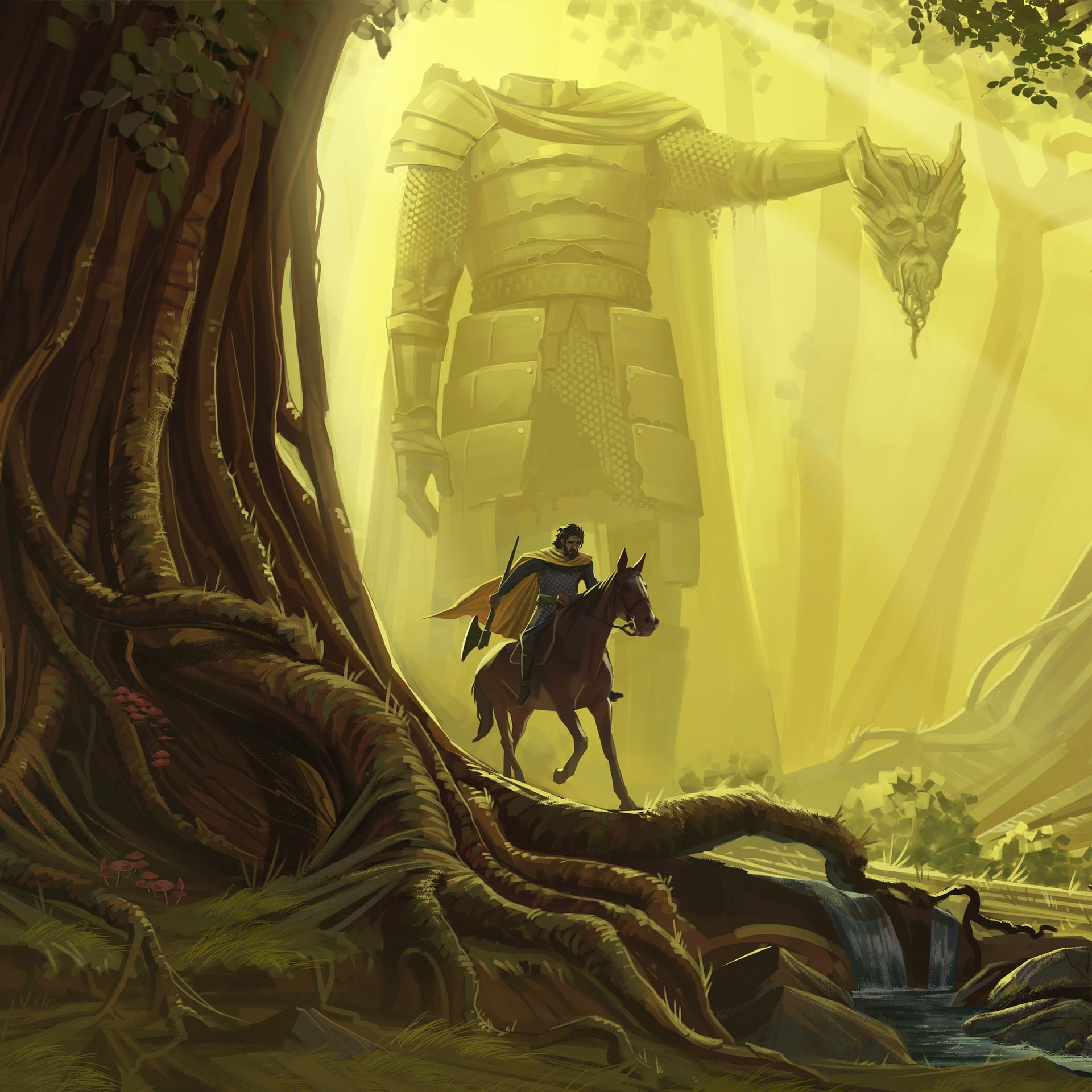 The Green Knight fanart - Léo G. - Digital Painting .School