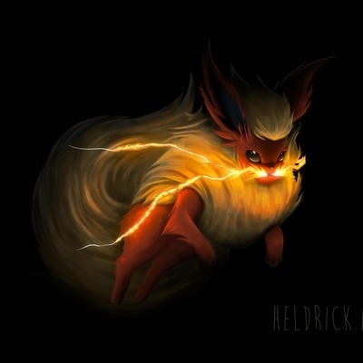 Pyroli Fanart - Heldrick - Digital Painting .School