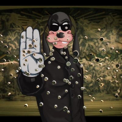 Goofy on the matrix - c.monnely - Digital Painting .School