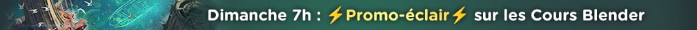 Promo sur les cours Blender ce WE !