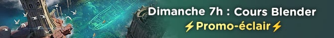 Promo sur les cours Blender ce WE !