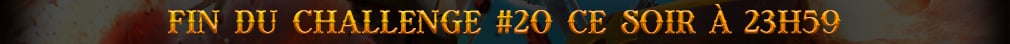 dernières heures pour participer au challenge 20