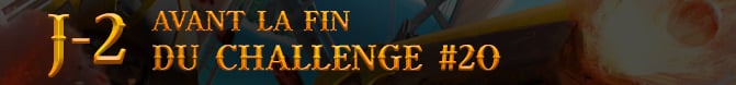 j-2 pour participer au challenge 20