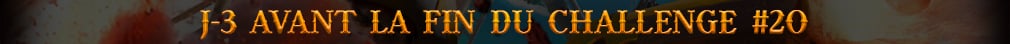 j-3 pour participer au challenge 20