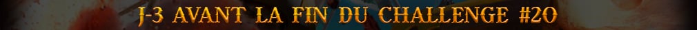 j-3 pour participer au challenge 20