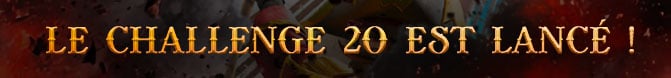 Lancement du challenge 20