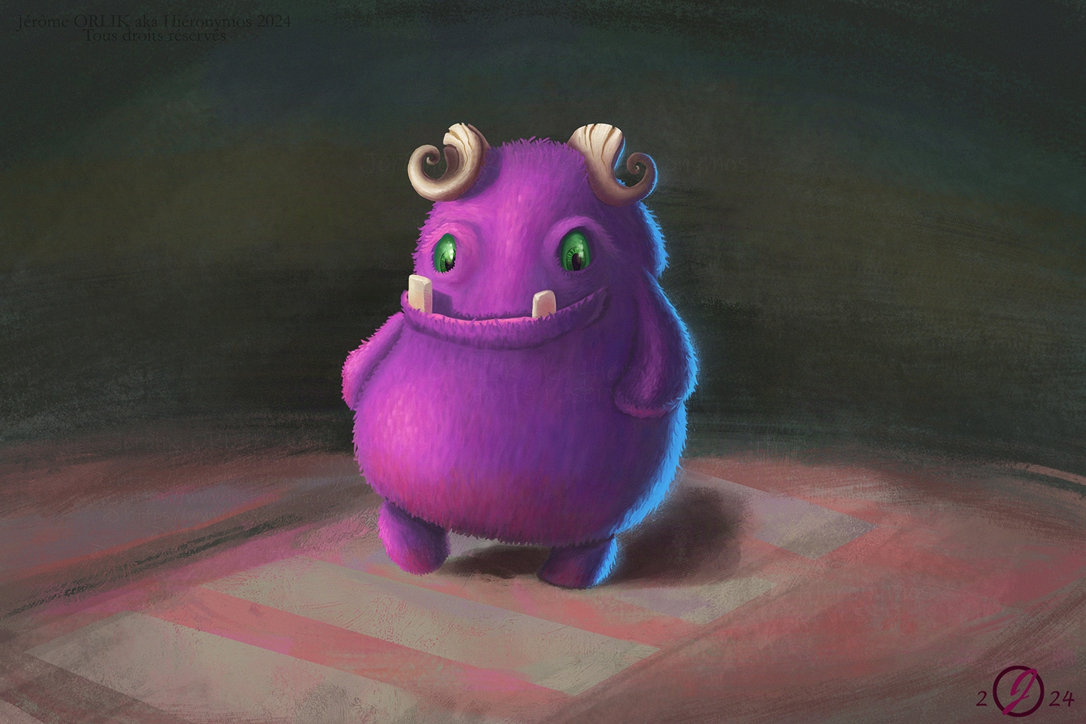 Monstre balourd et mignon par Hieronymos