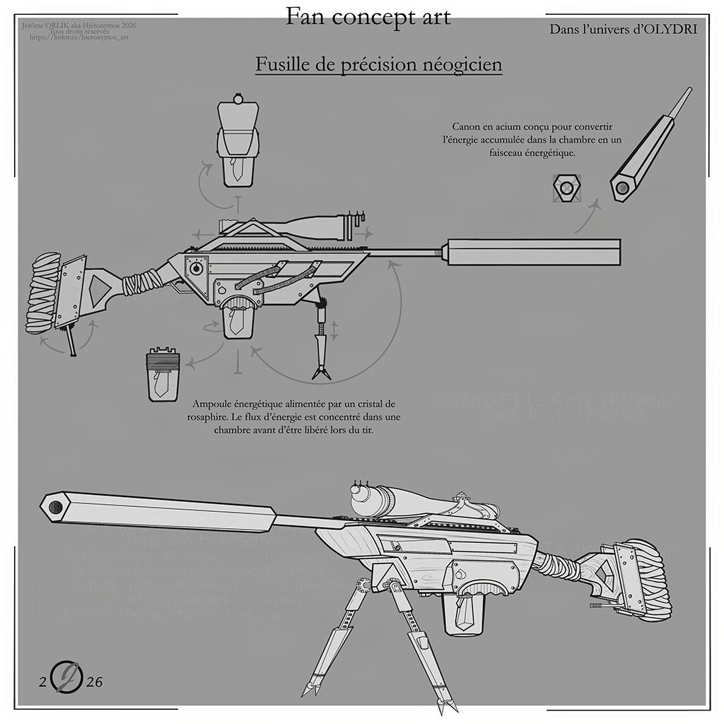 Fusille néogicien - fan concept art par Hieronymos